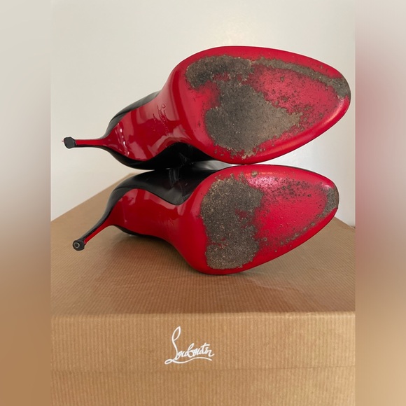 Christian Louboutin Fifi Botta Knee High Boots Black 36.5 - Picture 7 of 8